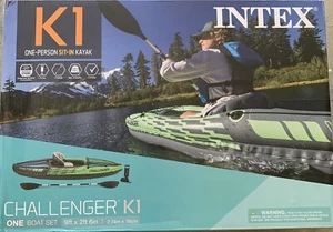 Intex Challenger K1 Ein-Personen-Sit-In-Kajak - NEU - Bild 1 von 2