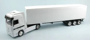MODELLINO CAMION STATICO NEW RAY MERCEDES CONTAINER BIANCO MODELLISMO SCALA 1/43 - Imagen 1 de 5