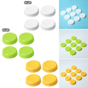 Silicone 10Pcs Replacement Caps for Glass Milk Bottles Snapping-On Caps Lids