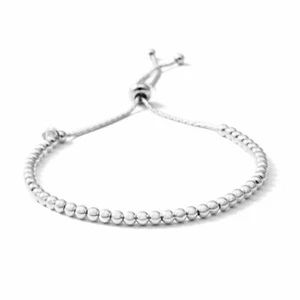 925 Sterling Silver Adjustable Bolo Bead Elegant Bracelet Jewelry Gift for Women - Picture 1 of 8