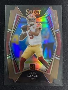 2021 Panini Select Trey Lance Premier Level Copper Die Cut Prizm /199 - Picture 1 of 2