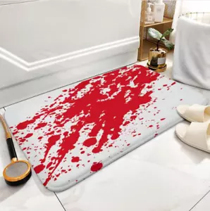 Bloody Bath Mat - Turns Red When Wet Bathroom Shower Room Mat, 28x17 Inch - Picture 1 of 9