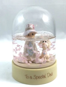 1984 Precious Moments E-5212 "To A Special Dad" Flower Water Globe - Picture 1 of 12