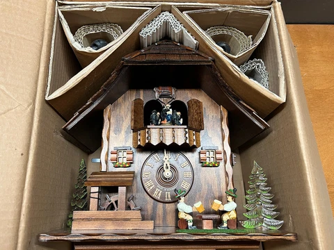 Black Forest Cuckoo Clock, Germany, NIB Cover