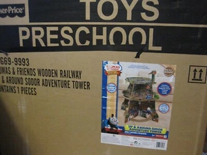 THOMAS & FRIENDS WOODEN RAILWAY UP & AROUND SODOR ADVENTURE TOWER--NEW - Picture 1 of 7