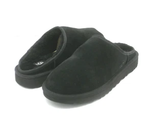 UGG CLASSIC SLIP-ON MEN SLIPPERS BLACK SUEDE US 12 /UK 11 /EU 45 - Picture 1 of 5