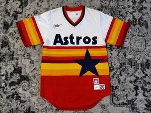 Nike Houston Astros Nolan Ryan Cooperstown Collection Striped Jersey Mens Small - Picture 1 of 13
