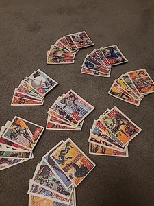 1966 Batman red bat UK print A&BC full set 44 cards Ex + - Picture 1 of 17