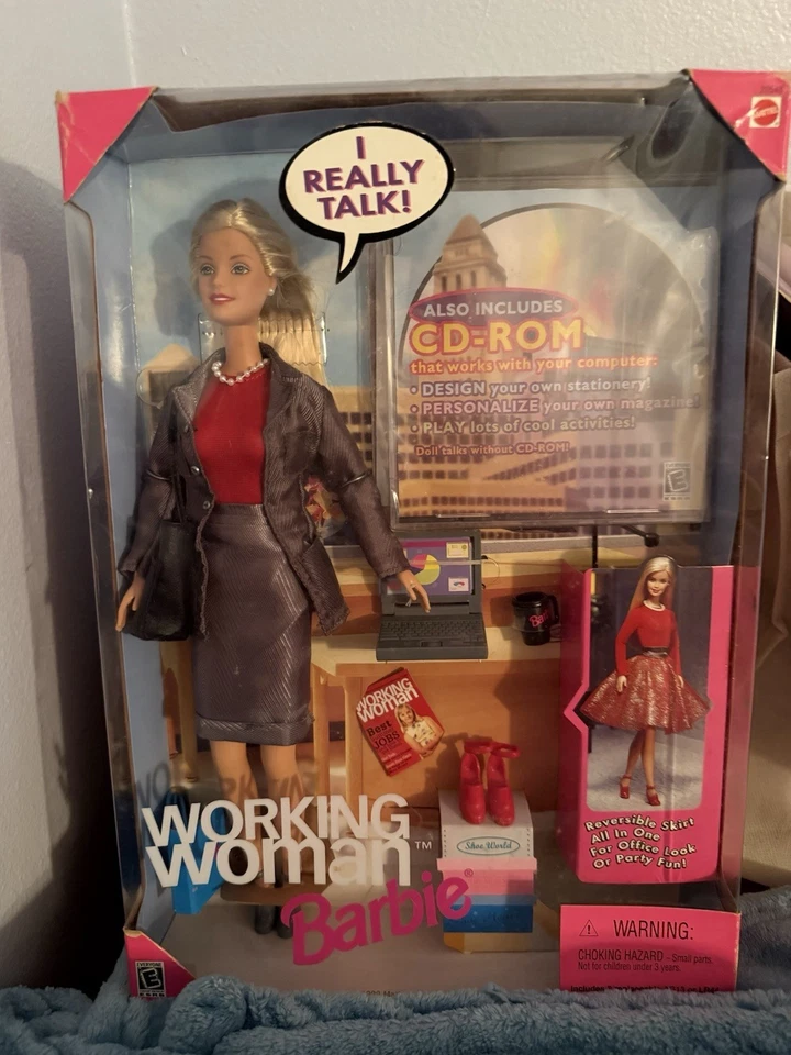 Mattel Working Woman Barbie 1999 con CD-ROM nuevo en caja  Foto 1 de 1