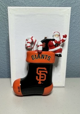 2016 Giants STOCKING Christmas Ornament DANBURY MINT - San Francisco - Image 1 of 3