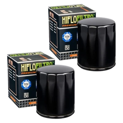 Se adapta a Harley Davidson FXSTB Night Train 1999 HIFLO PREMIUM FILTRO DE ACEITE HF170B x2 Foto 1 de 2
