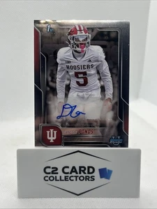 2025 Bowman University Chrome 1st Bowman D’Angelo Ponds Base Auto Indiana  - Bild 1 von 2