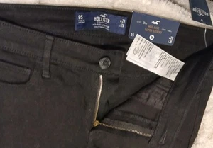 Hollister Super Skinny Black Jeans W29 L30 Advanced Stretch - Picture 1 of 10