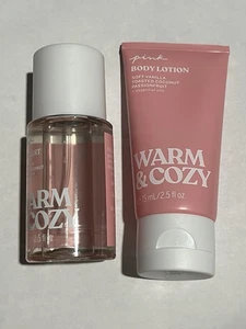 Victoria's Secret Pink Warm & Cozy Body Mist & Lotion Travel Size New Set. - Picture 1 of 1