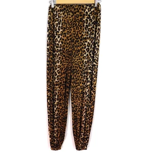 Vintage Leopard Print Leg Trousers Size 6/8 Cuffed Hem 1980’s Animal Patter - Picture 1 of 5