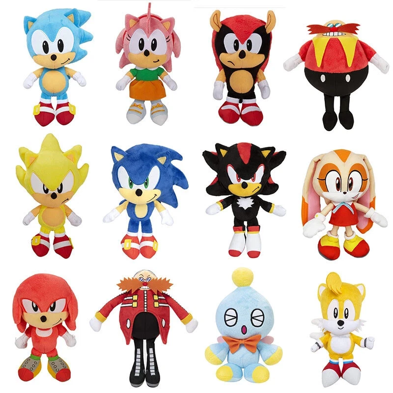 NEU Sonic the Hedgehog Plush Tails Knuckles Shadow 12" Stuffed SEGA Licensed Toy - Image 1 of 1