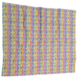 Care Bear Retro 80's Stripe Rainbow Cartoon Bedroom Window Valance Treatment! - Picture 1 of 4