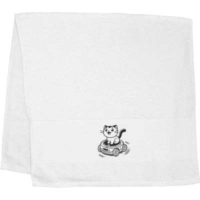 'Robot Vacuum Cat' Hand / Guest Towel (TL00075289) - Image 1 of 2