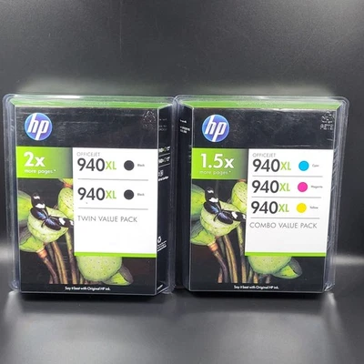Original HP 940XL Schwarz & Farbe Tintenpatrone Set für Officejet Pro 8000 8500 - Bild 1 von 4