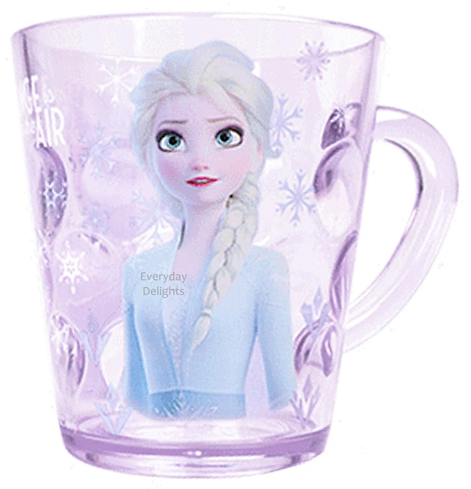 , Taza de plástico ABS duradera púrpura Frozen Queen Elsa Disney, 250 ml Foto 1 de 4