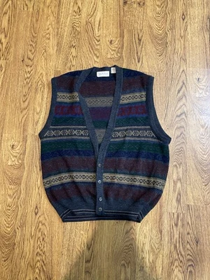 Chaleco Murano Maid In Italy Hombre Grande Lana y Acrílico Botón Frontal (Falta uno) Foto 1 de 4