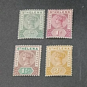 ST. HELENA 1890 0.5d to 2d SG 46 - 49 Sc 40 - 43 MH gum toned - Picture 1 of 2
