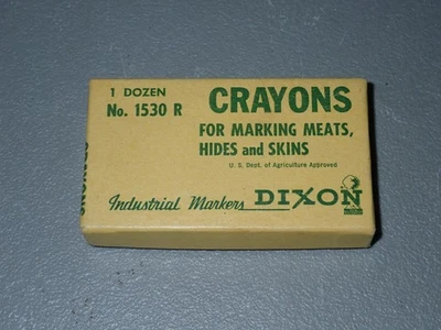 Dixon 1530 R Crayons for Marking Meats, Hides, and Skins - Image 1 of 4