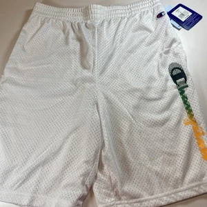Champion Large Boy Mesh Shorts White New - Picture 1 of 6