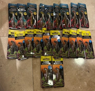 LOT OF 21 MEGABASS DARK SLEEPER 2.4”  3/8 oz  biwako yoshinobori - Image 1 of 4