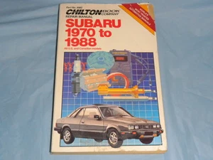 Libro de reparación manual Chilton 1970-1988 Subaru todos los modelos canadienses de Estados Unidos - Imagen 1 de 1