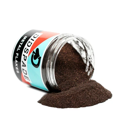 Micro escama de metal bronce 4 oz azúcar morena 0,004 - brillo resistente a disolventes Foto 1 de 3