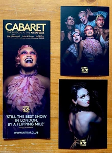 2x Cabaret The Musical Kit Kat Club London Postcards + Flyer Advert Ad Original - Picture 1 of 5