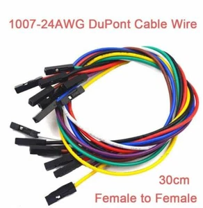 24AWG DuPont Cable Wire GPIO Ribbon F-F Breadboard Jumper Wire 30cm 8-colors - Picture 1 of 3