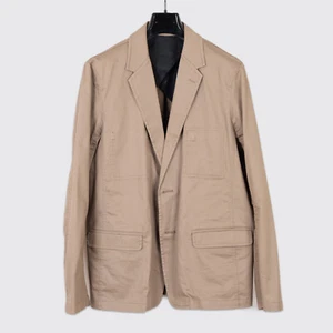 Mr. Turk Blazer Size 44 Light Brown Cotton Unstructured Jacket - Picture 1 of 6