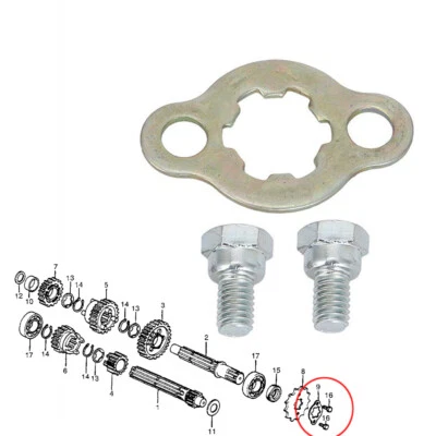 Front Sprocket Bolts Mount Kit For Honda ST70 XR75 XR70 XR80 CRF50 CRF70 CRF80 - Image 1 of 4