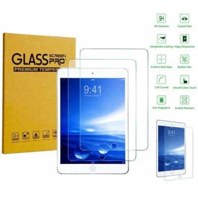 TEMPERED GLASS FILM SCREEN PROTECTOR FOR APPLE IPAD 9.7" 4TH GENERATION 2012 - Image 1 of 4