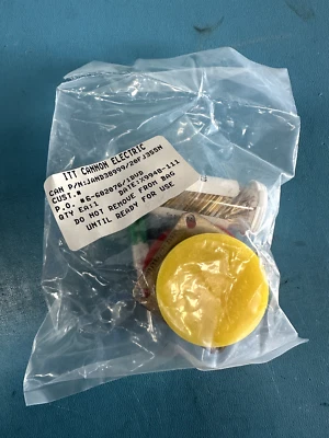 ITT CANNON ELECTRIC CONNECTOR W/GOLD PINS UNUSED JAND38999/20FJ35SN #1 - Image 1 of 2