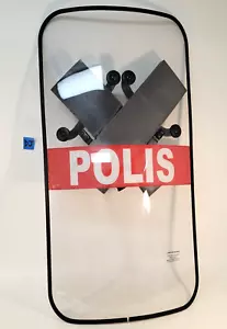 Paulson BS-32 Clear Transparent Non Ballistic Anti Riot Shield Police Tactical - Picture 1 of 15
