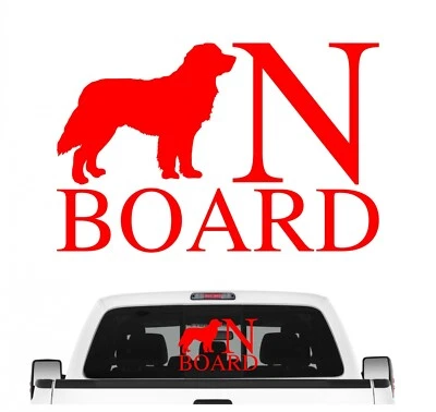 Leonberger On Board Auto Aufkleber Hund Folie Leo Gentle Lion - Bild 1 von 4