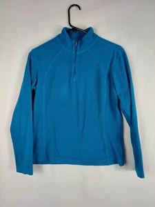 Columbia Sweater youth Size Medium 1/4 Zip blue Fleece Lightweight - Picture 1 of 5