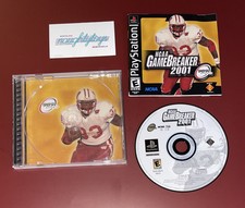 NCAA Gamebreaker 2001 Sony PlayStation 1 PS1 ~ Complete w/ Manual Vtg Football