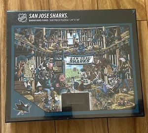 Rompecabezas de 500 piezas vintage de San Jose Sharks Barnyard Fans 24X16 sellado - Imagen 1 de 1