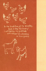 Lustige DANKESCHÖN Karte MIT LEER INNEN, Tradition - Amerikanische Grüße + Umschlag - Bild 1 von 4