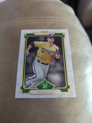 2014 Topps Museum Coll Green #92 Ryan Braun /199 - Image 1 of 2