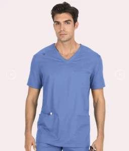 Koi Men's Uniform Scrub Top 665 Stretch Tyler XL True Ceil - Picture 1 of 1