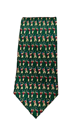 Corbata de golf vintage Tommy Hilfiger italiana de seda para golfista columpio retro hecha en EE. UU. NUEVA Foto 1 de 4