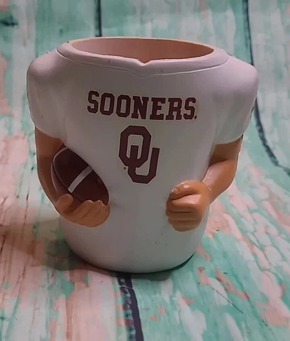 Vintage  University Of Oklahoma Football Sooners OU-Can Holder  Coozie Koozie Cover