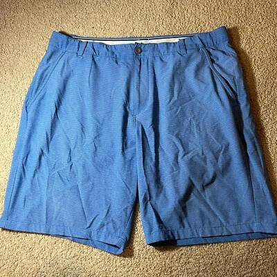 Puma Mens Size 38 Bermuda Shorts Blue Striped Polyester Tech Board Surf Casual - Image 1 of 4
