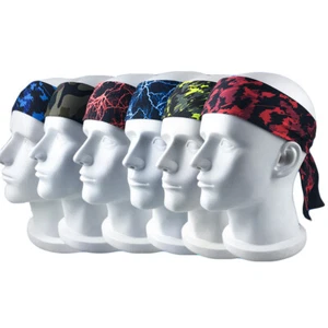 Men Camouflage Sweatbands Stretch Breathable Running Sports Fitness Head Band - Picture 1 of 14