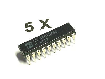 HARRIS 74ACT573, CD74ACT573E, Octal D-Type Latch, 3-State, Bustr. DIL20, 2-6V, 5 Stück